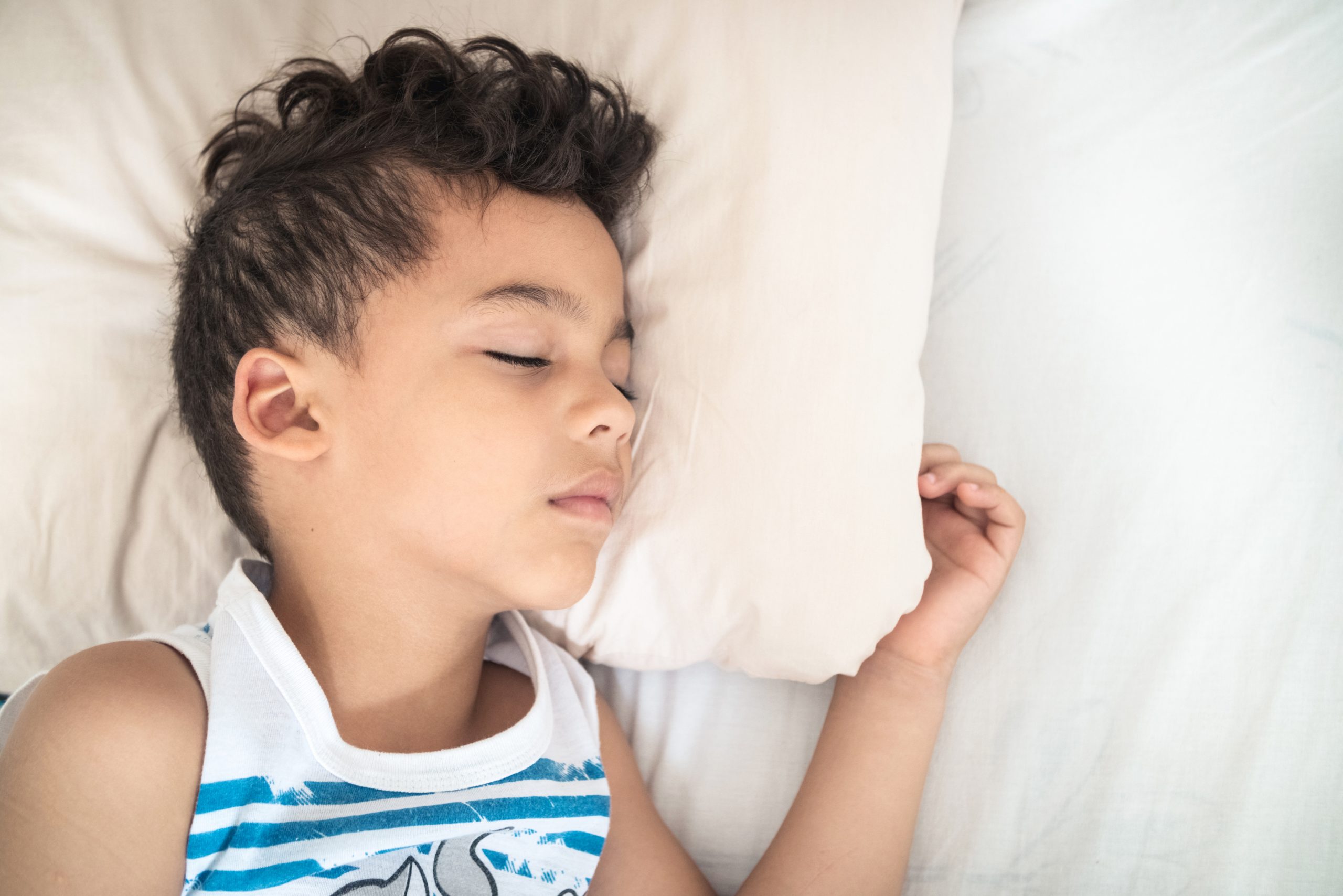 Little boy sleeping peacefully
